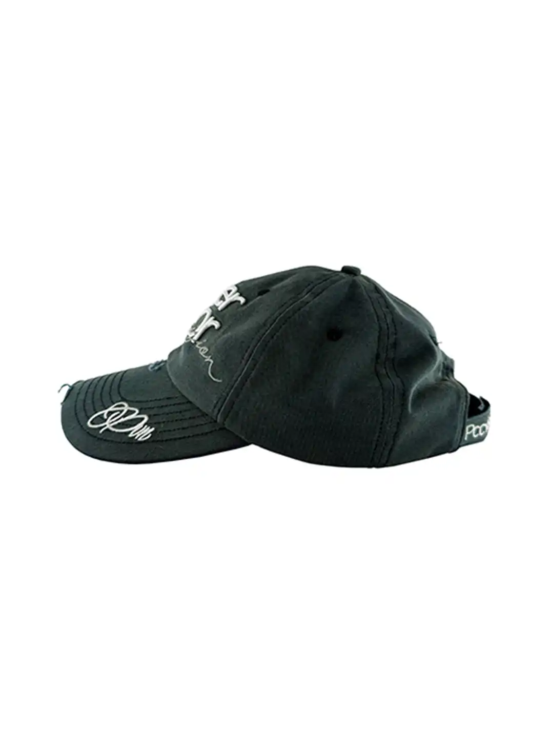 PCCVISION | Vintage Distressed Embroidered Curved Brim Cap
