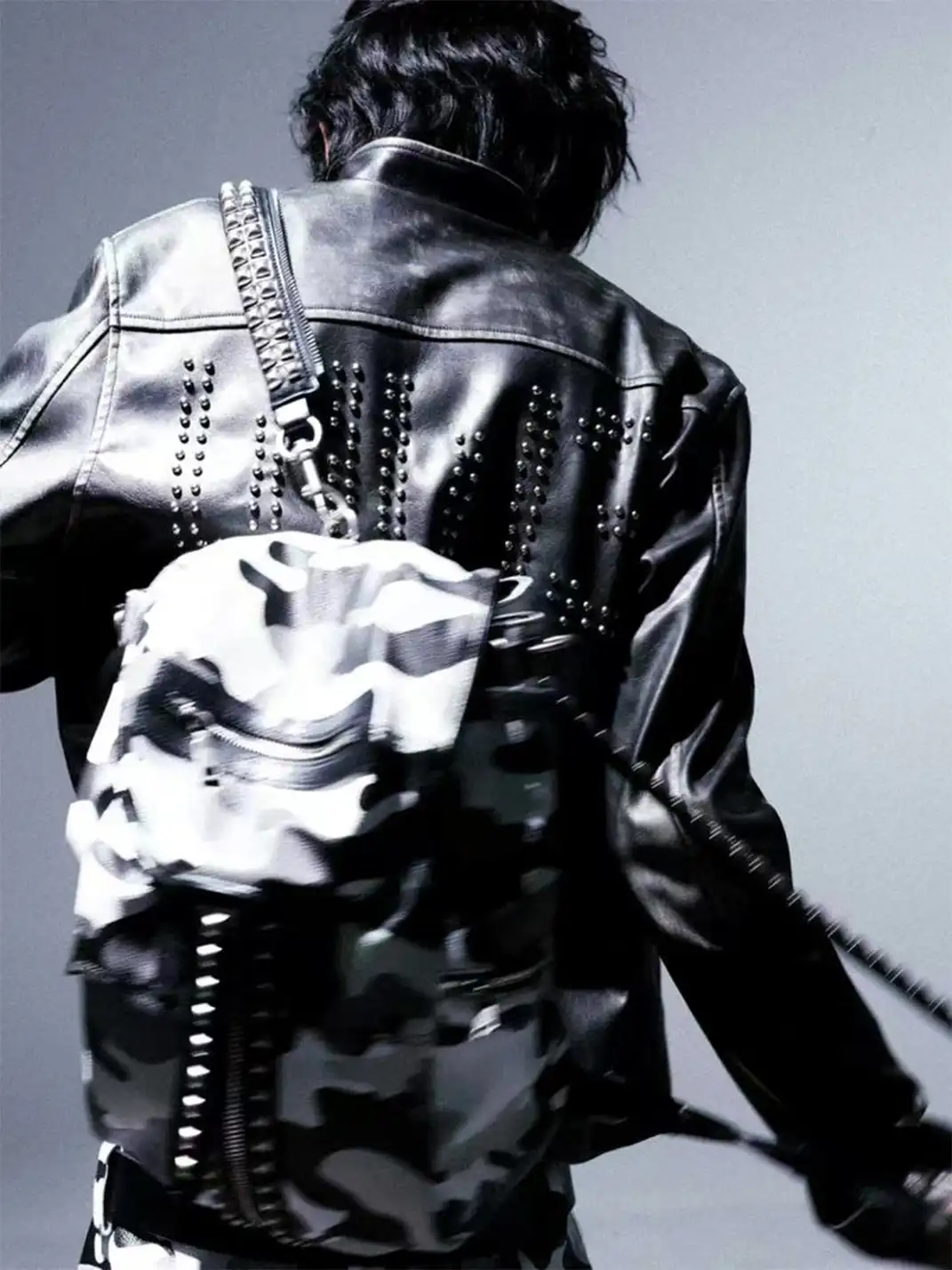 PCCVISION | Rivet Zipper Camouflage Backpack