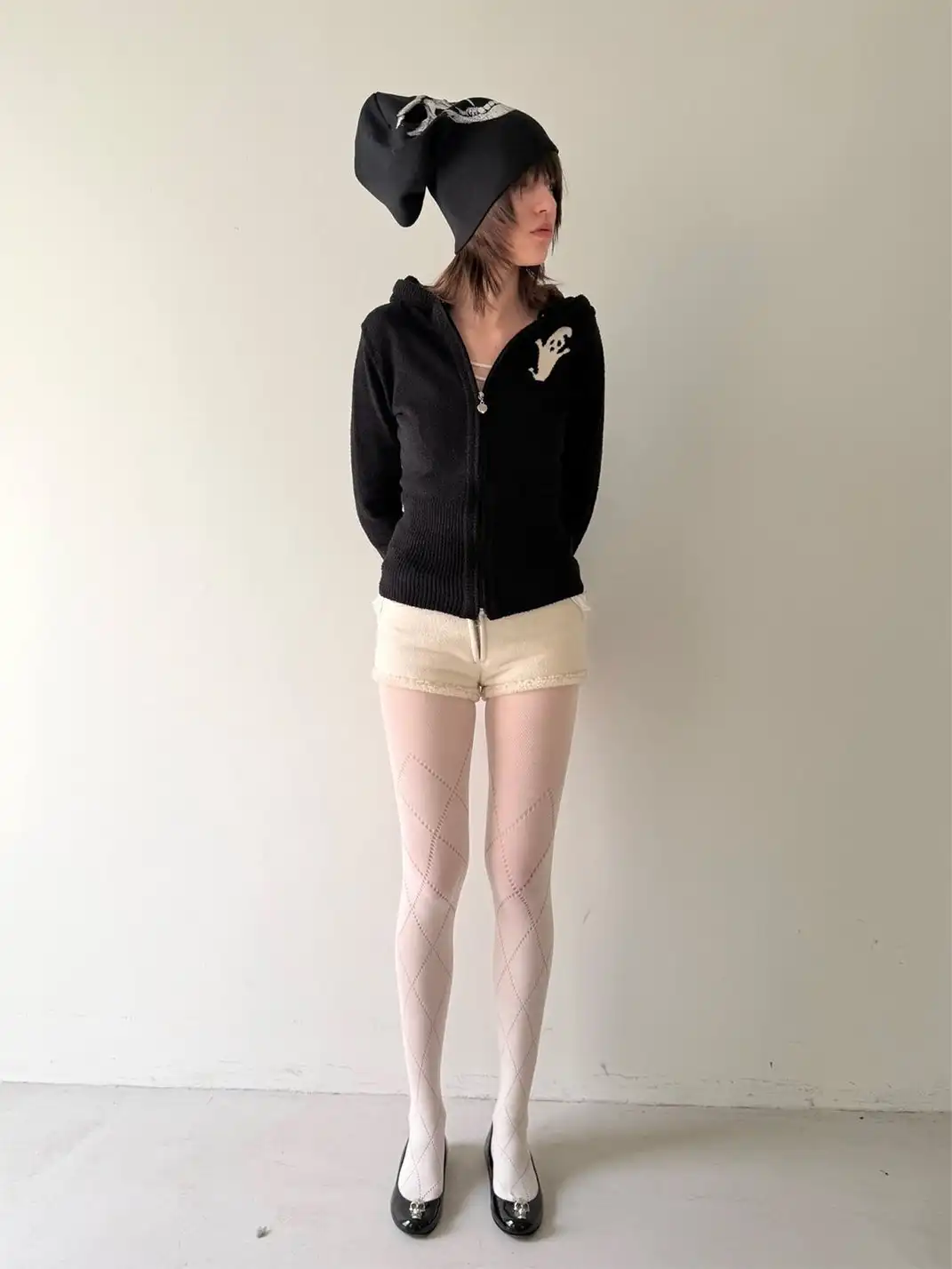 nodress | Devil Print Hooded Cardigan