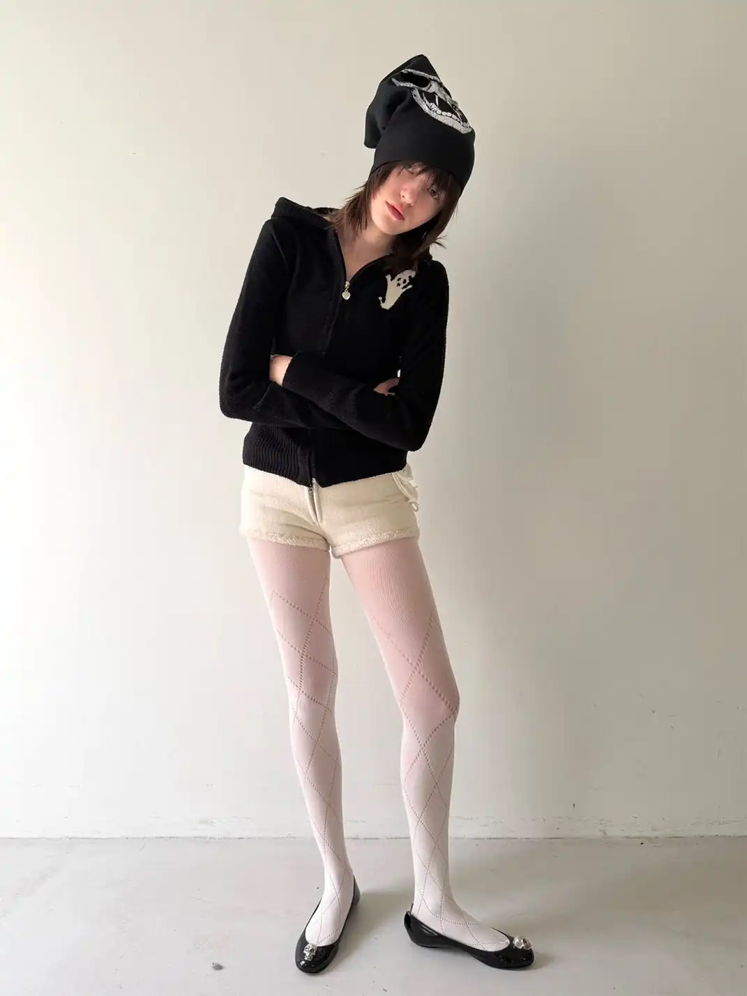 nodress | Devil Print Hooded Cardigan