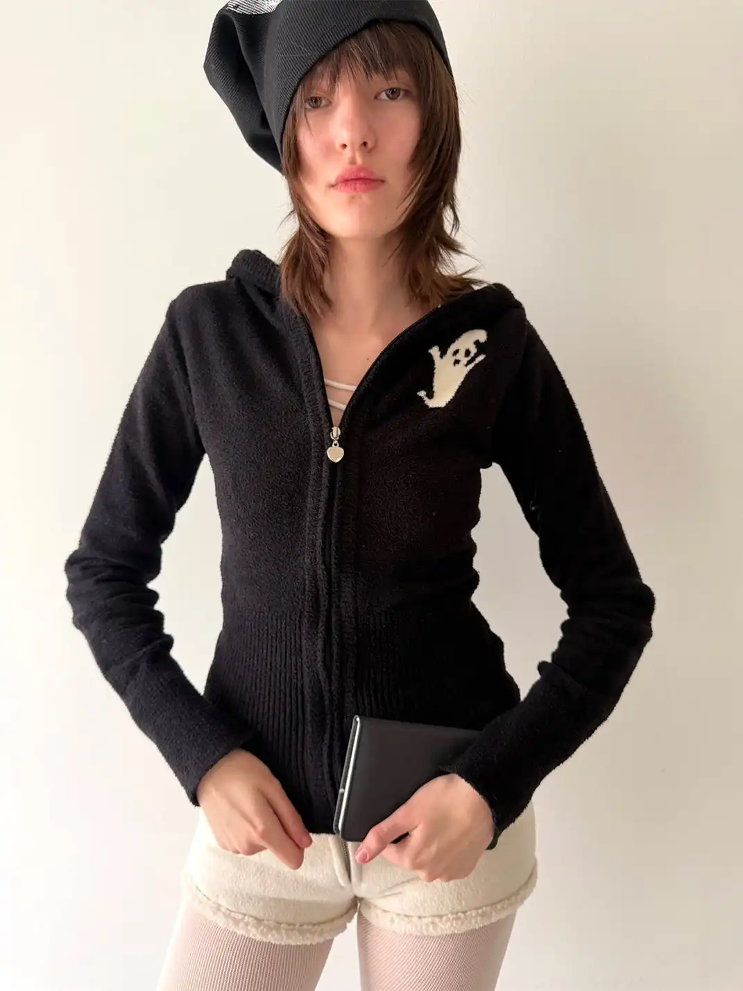 nodress | Devil Print Hooded Cardigan