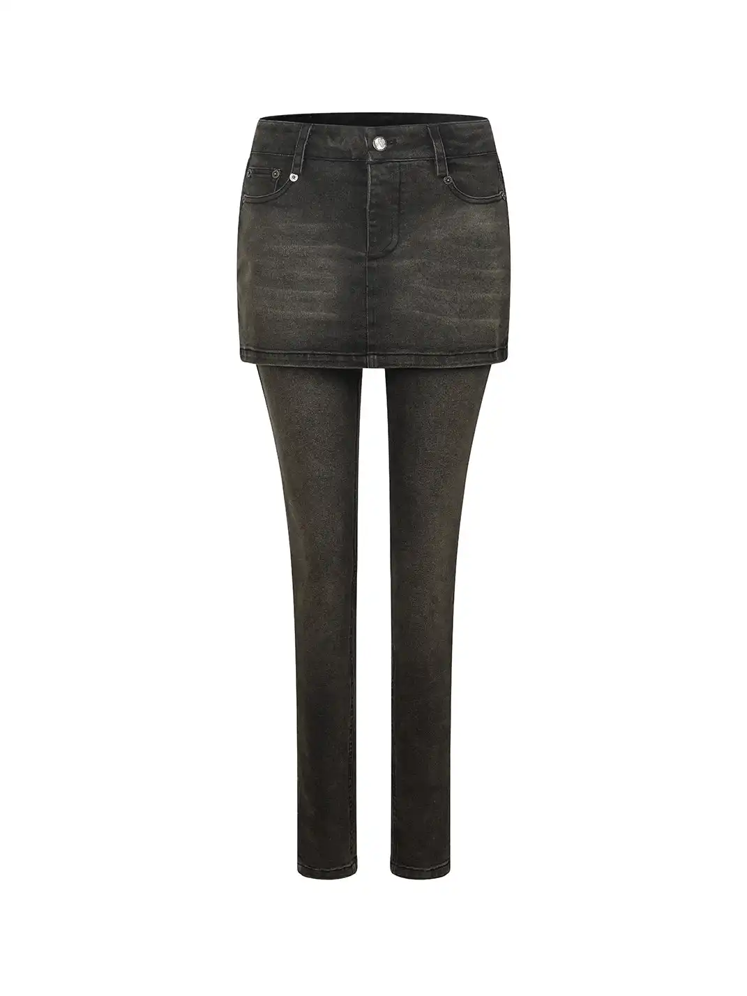 nodress | Faux Two-Piece Skinny Jeans