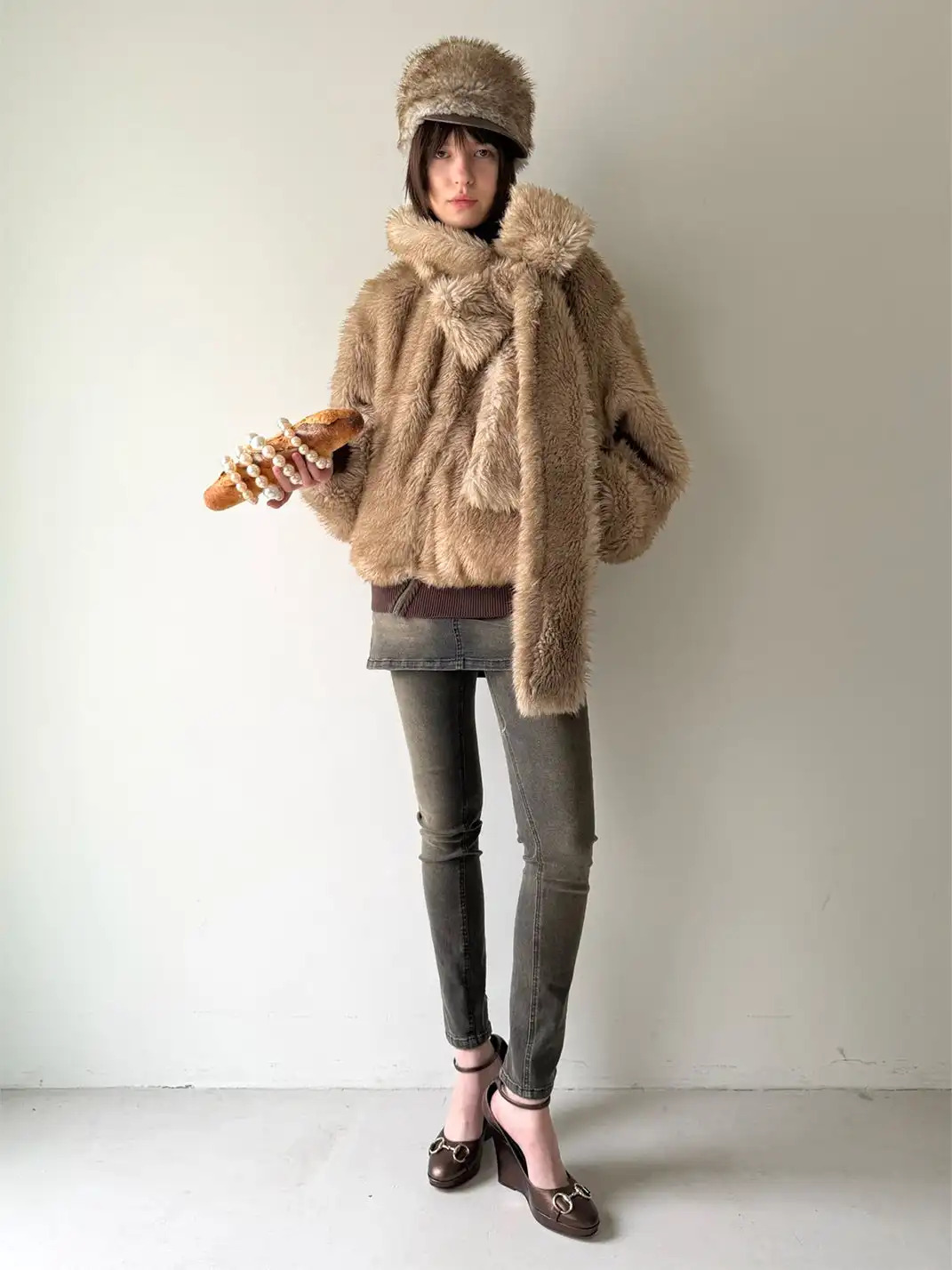 nodress | Faux Two-Piece Skinny Jeans