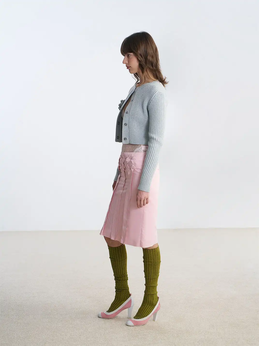 nodress | Grape-Decorated Knitted Cardigan
