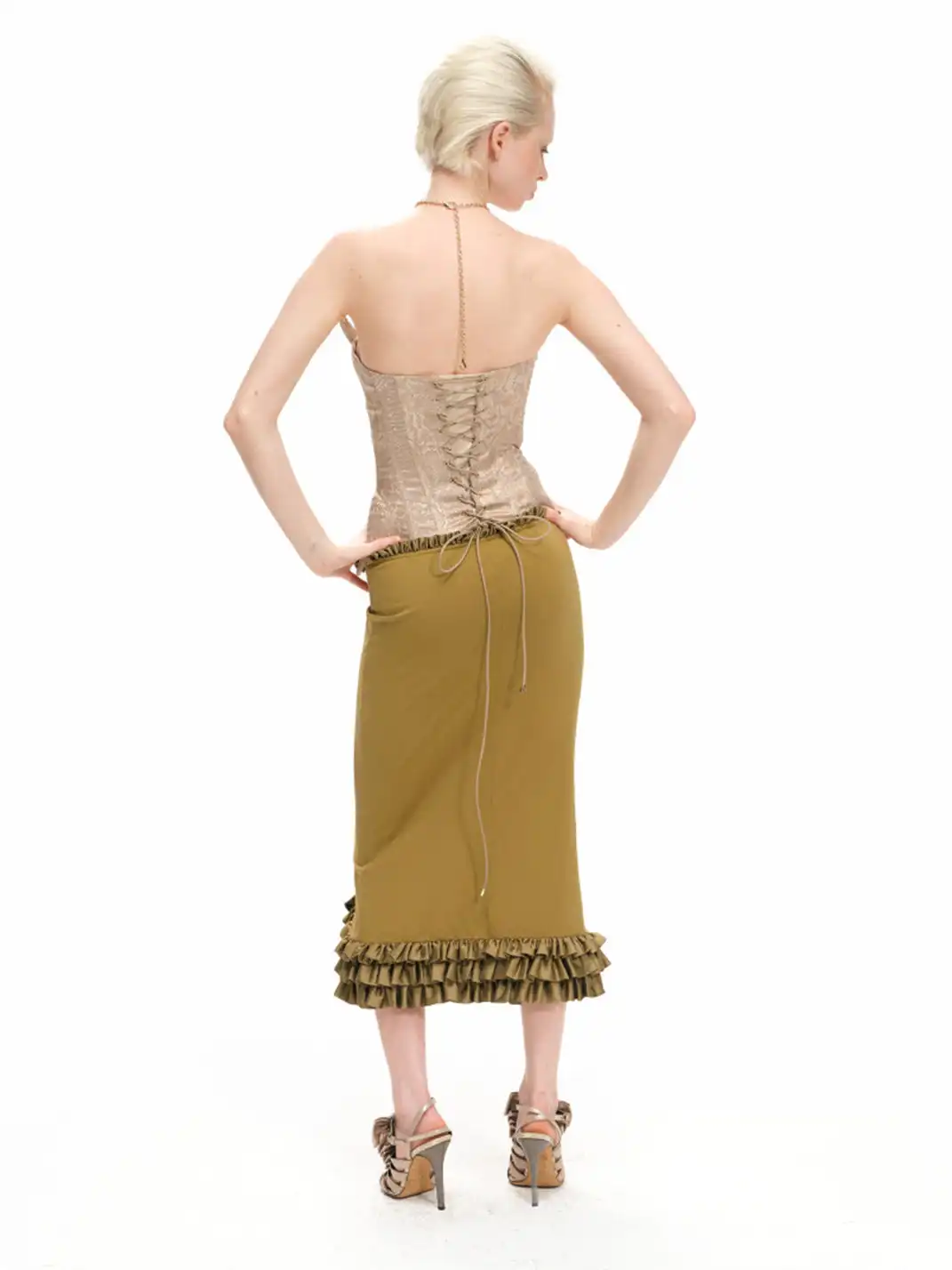 nodress | Dog Print Fishtail Skirt