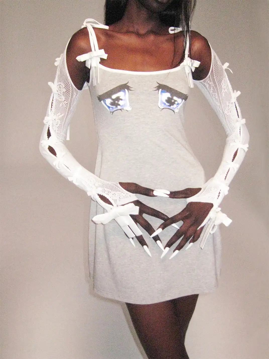 nodress | White Lace Bow Top