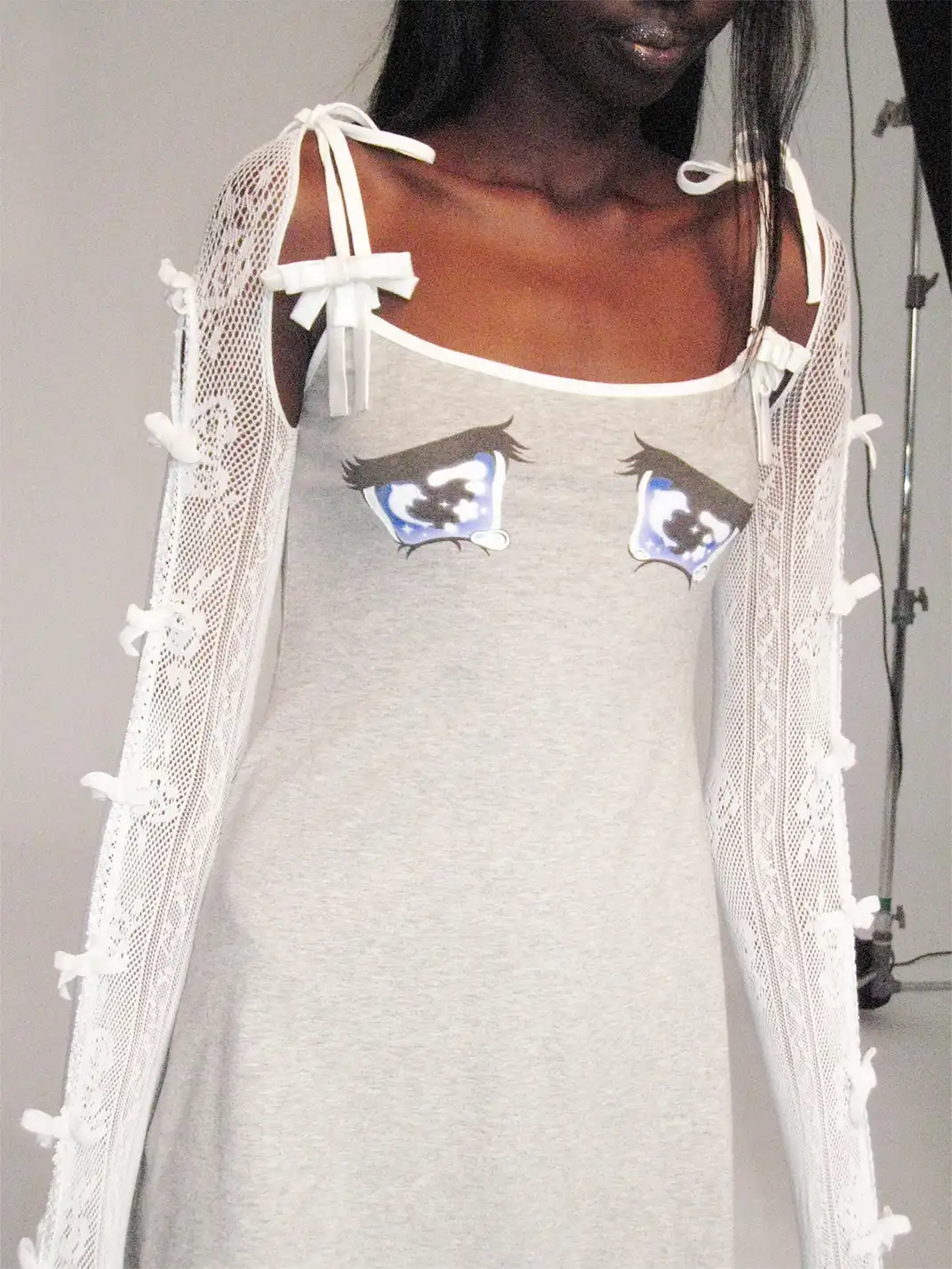 nodress | White Lace Bow Top