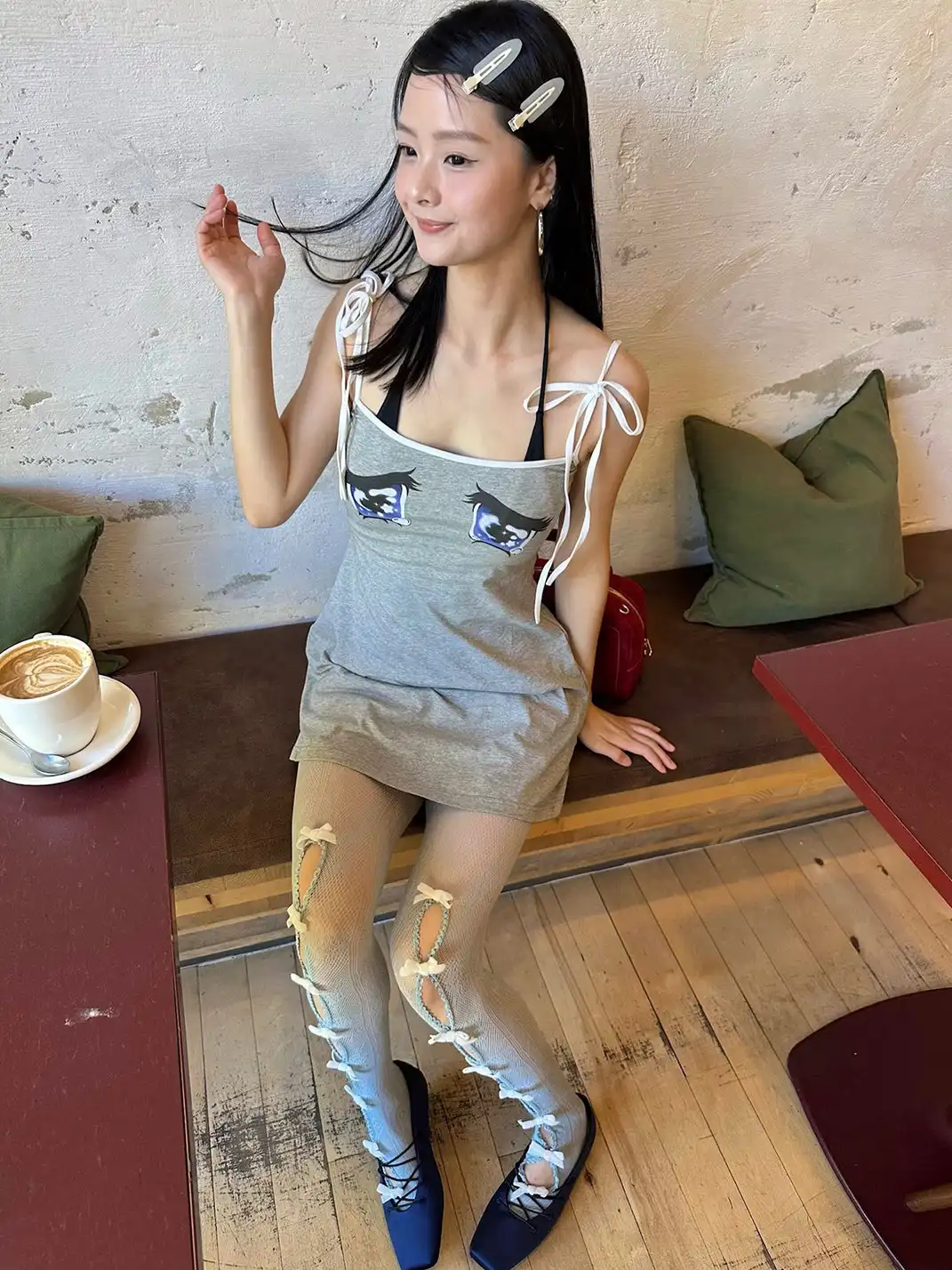 nodress | Lace White Bow Pantyhose