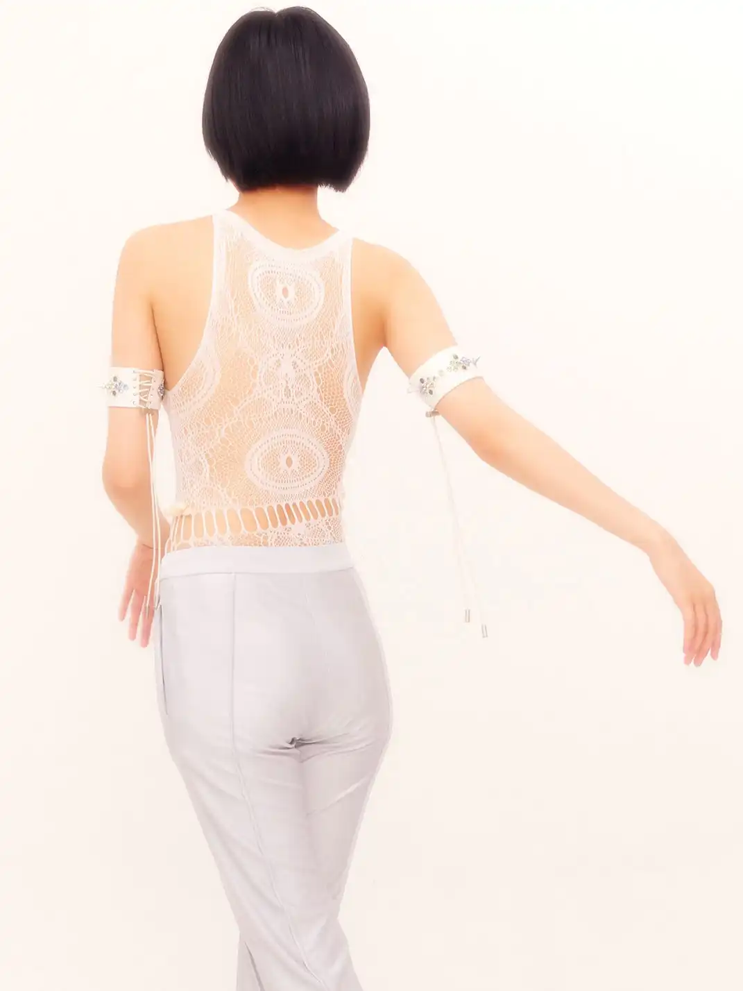 nodress | Rhinestone and Gemstone Rivet Armband