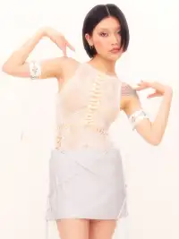 nodress | Rhinestone and Gemstone Rivet Armband