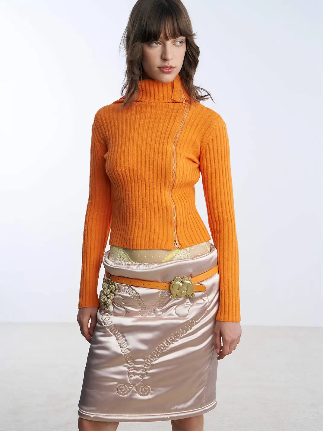 nodress | Double Zipper Knit Sweater