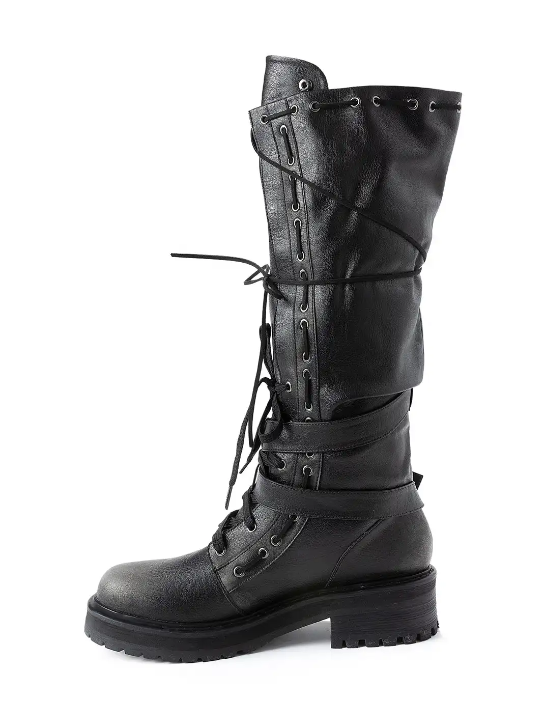 CestNous | Eyelet Straps Fold-Up Riding Boots