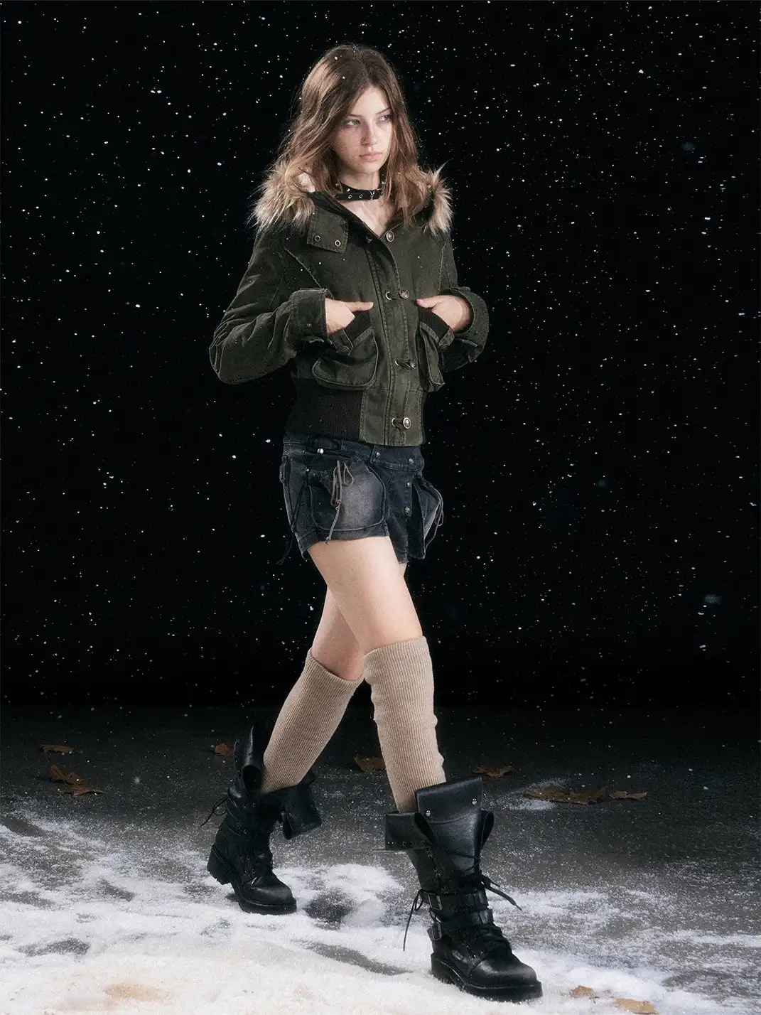 CestNous | Eyelet Straps Fold-Up Riding Boots