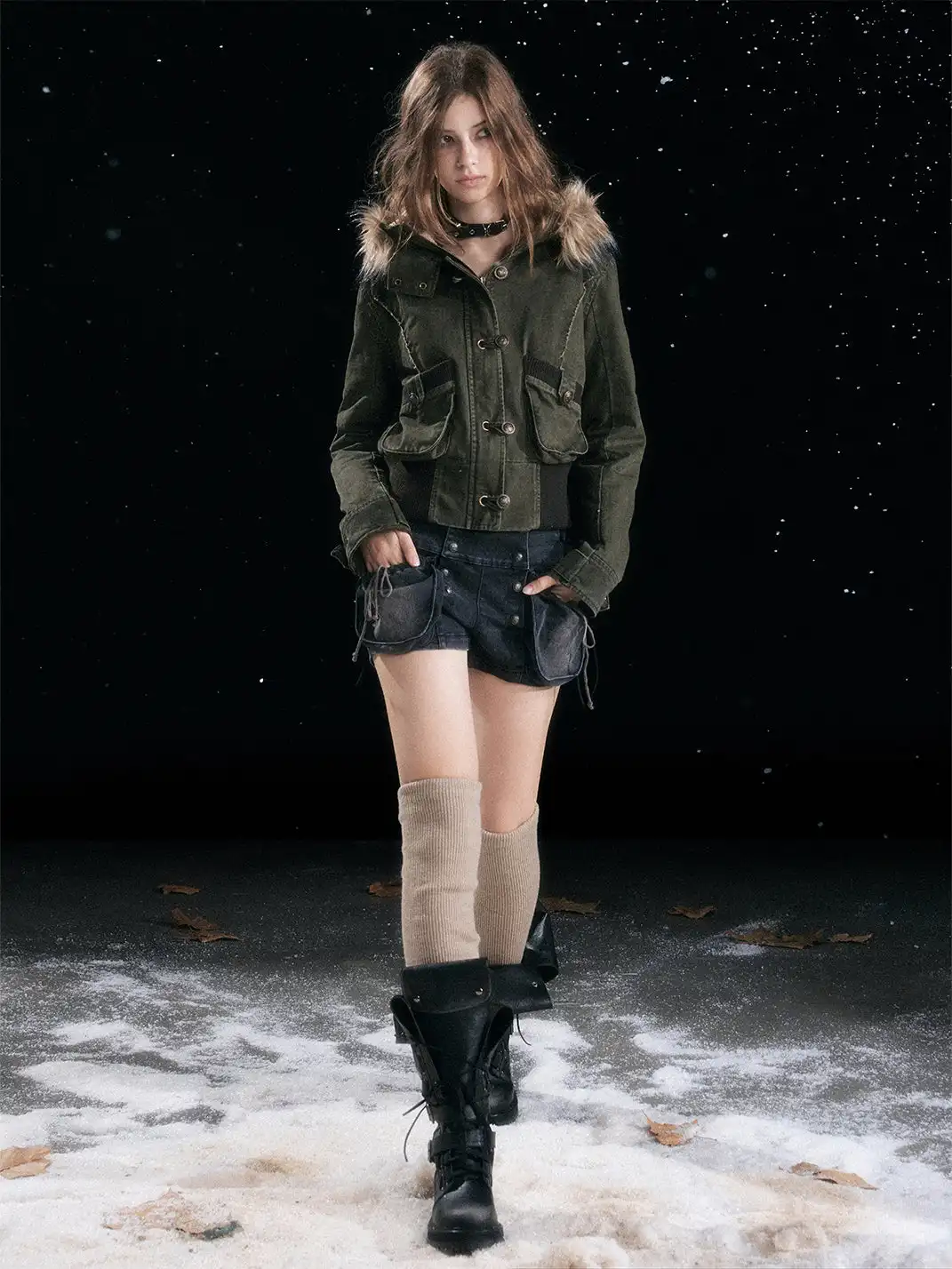 CestNous | Eyelet Straps Fold-Up Riding Boots