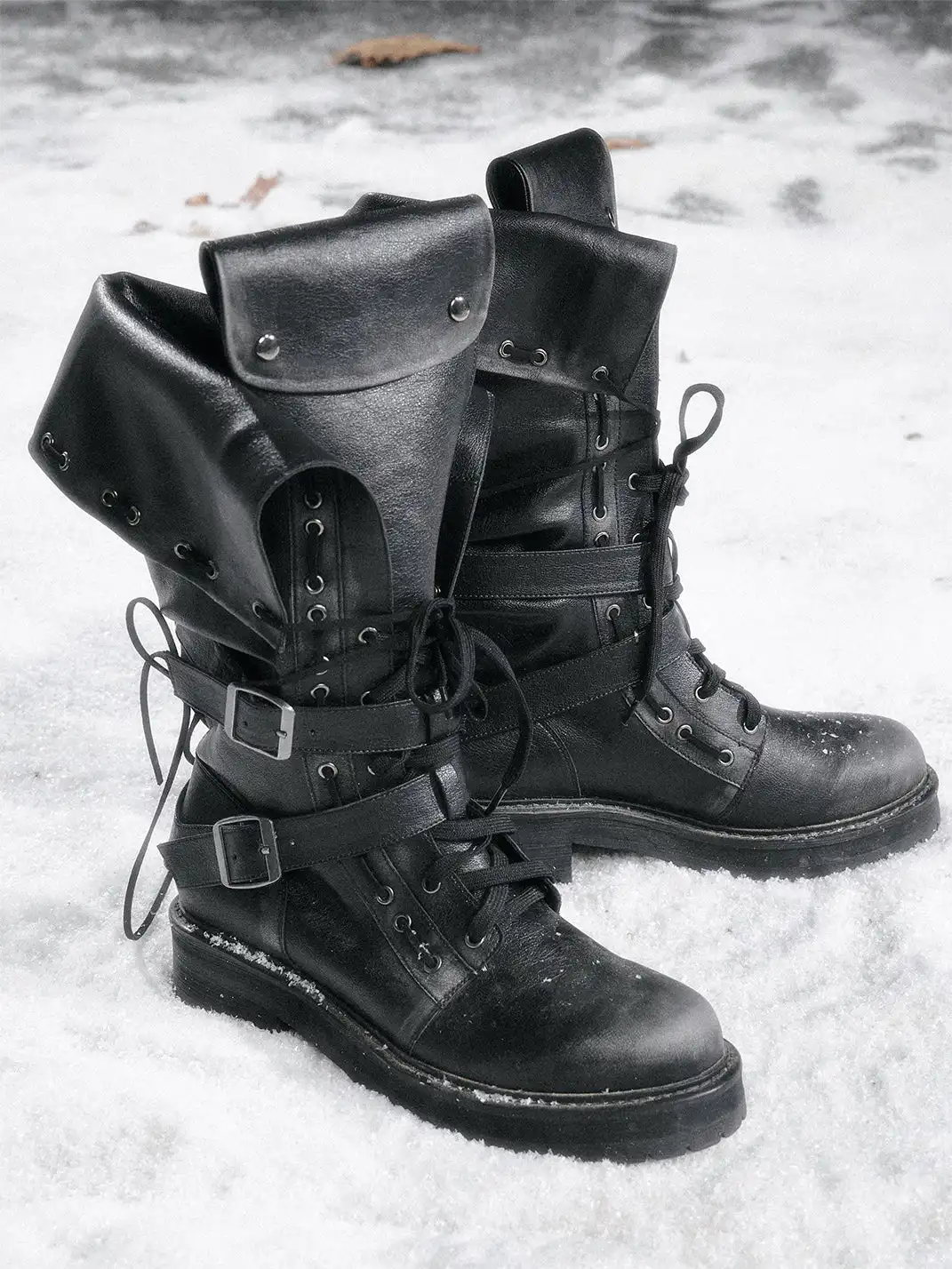 CestNous | Eyelet Straps Fold-Up Riding Boots