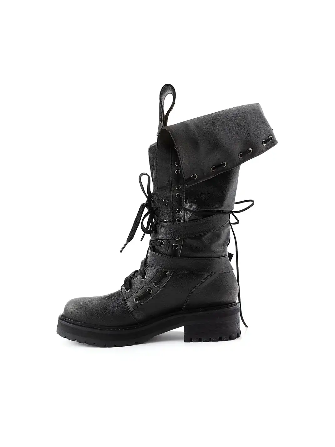 CestNous | Eyelet Straps Fold-Up Riding Boots