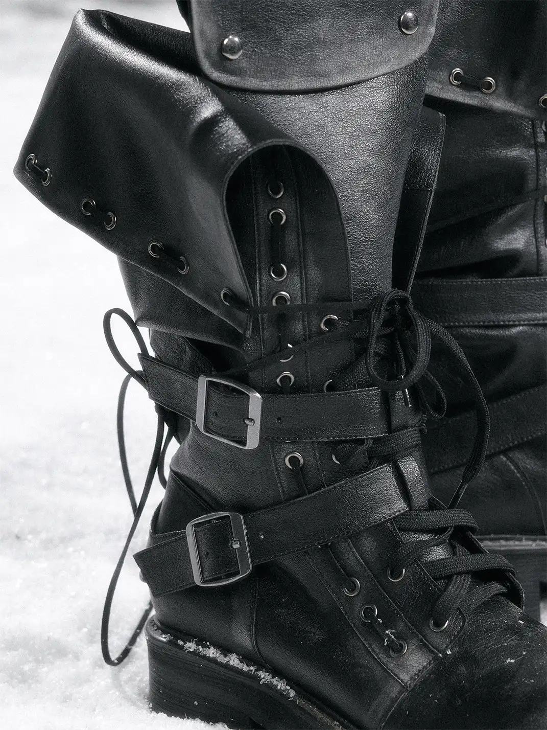 CestNous | Eyelet Straps Fold-Up Riding Boots