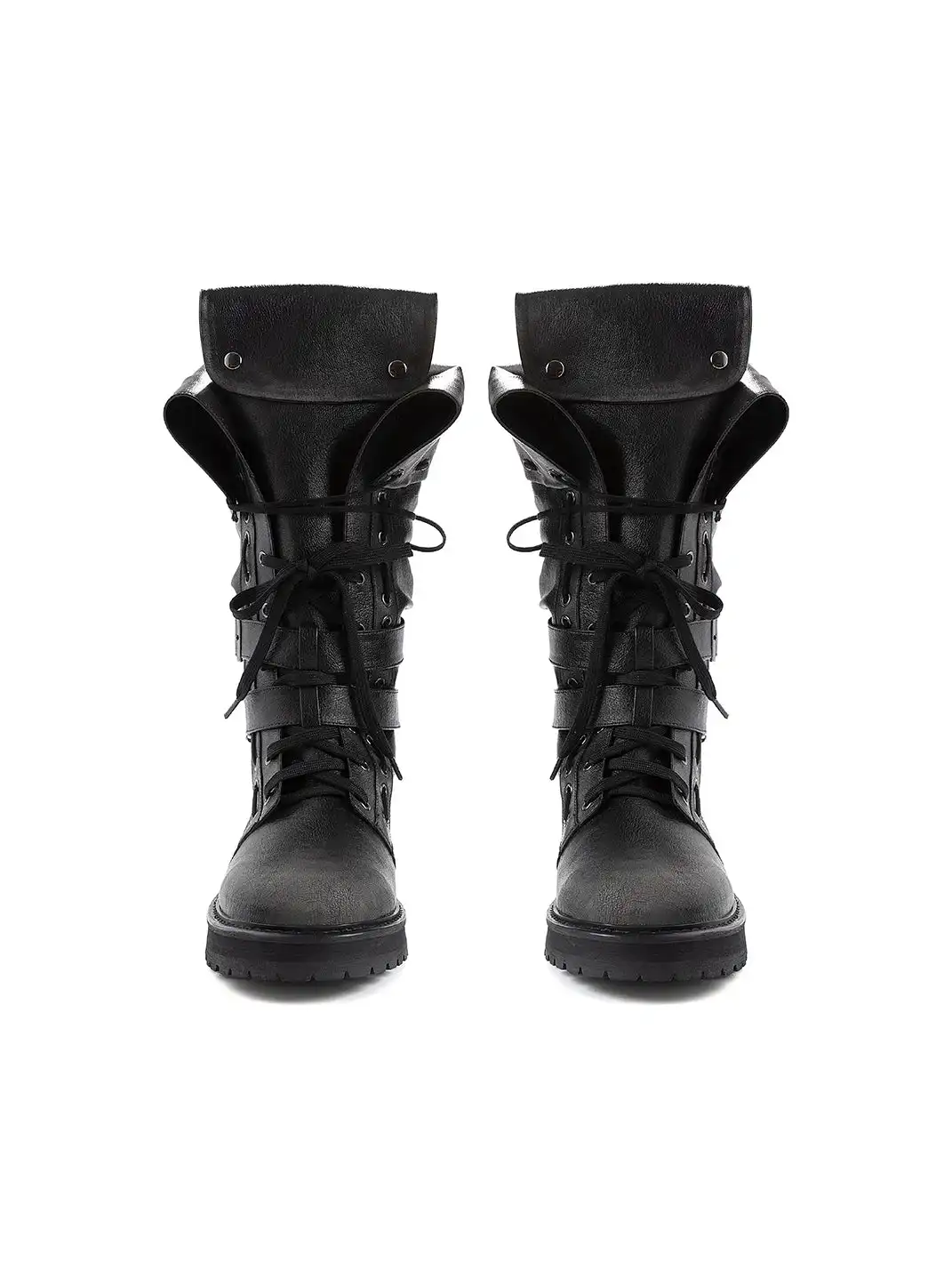 CestNous | Eyelet Straps Fold-Up Riding Boots