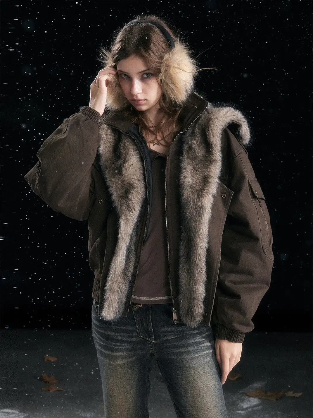 CestNous | Vintage Distressed Flight Jacket