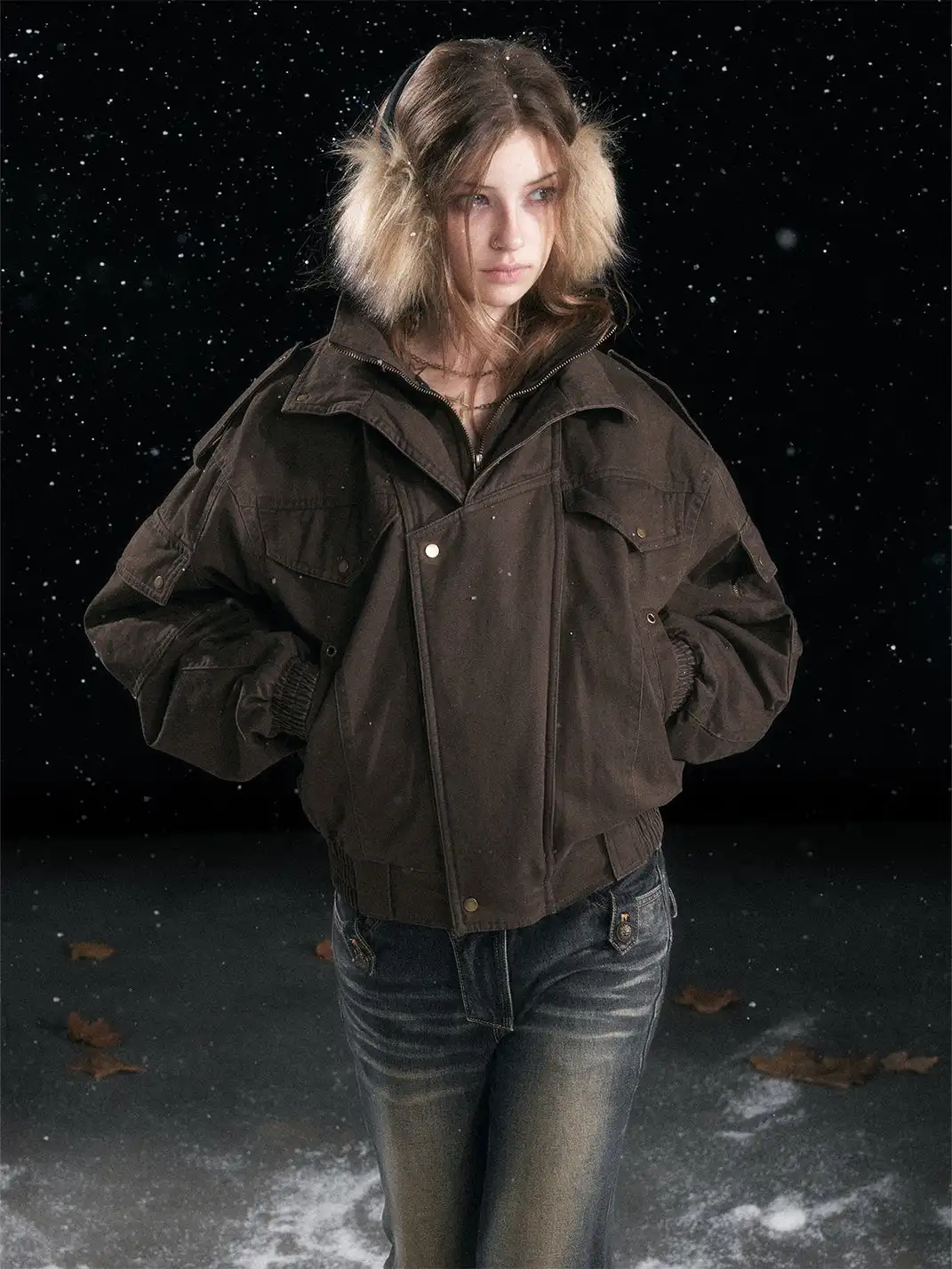 CestNous | Vintage Distressed Flight Jacket