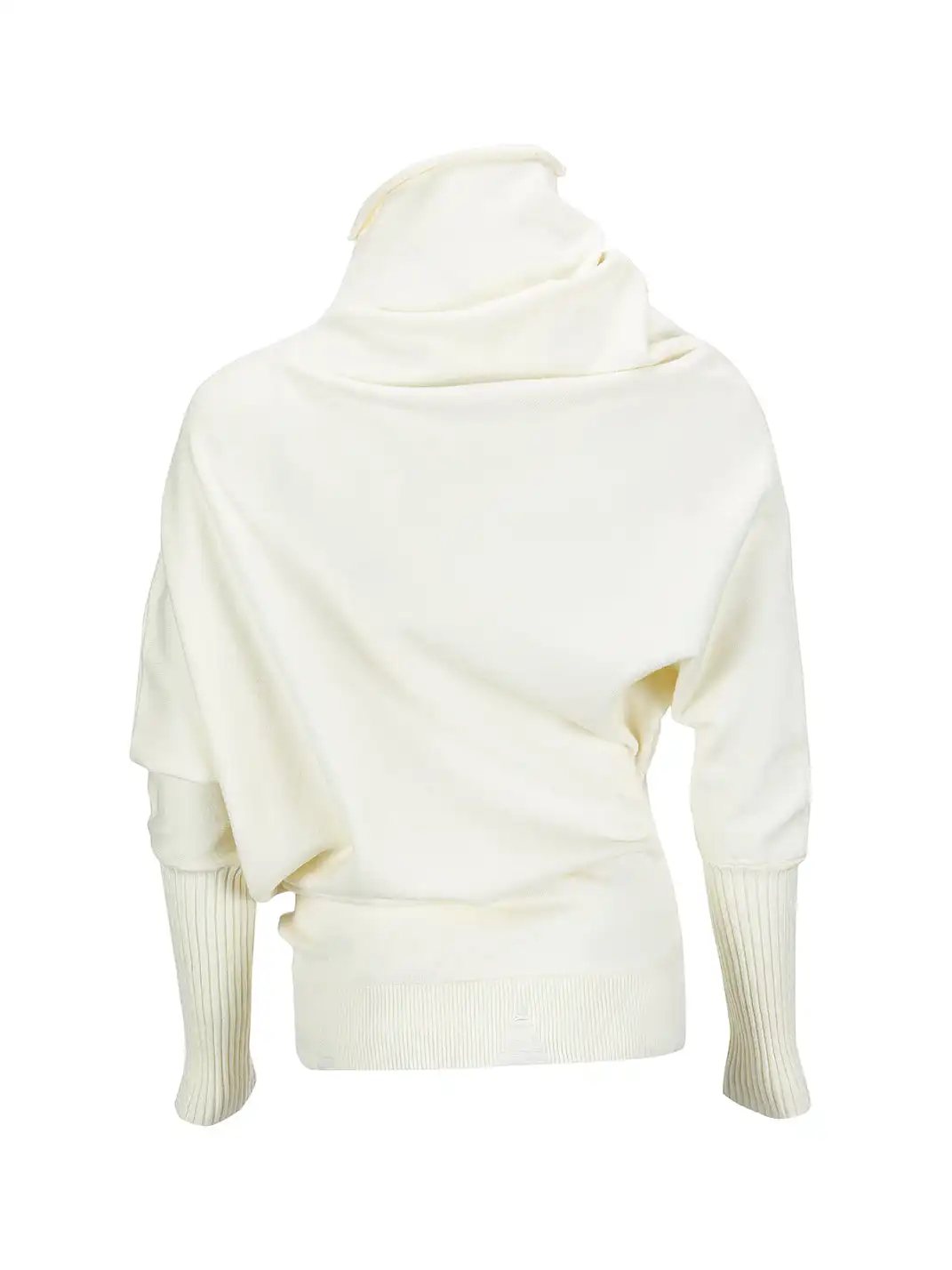CestNous | Chain Graffiti Batwing Sleeve Pleated Sweater