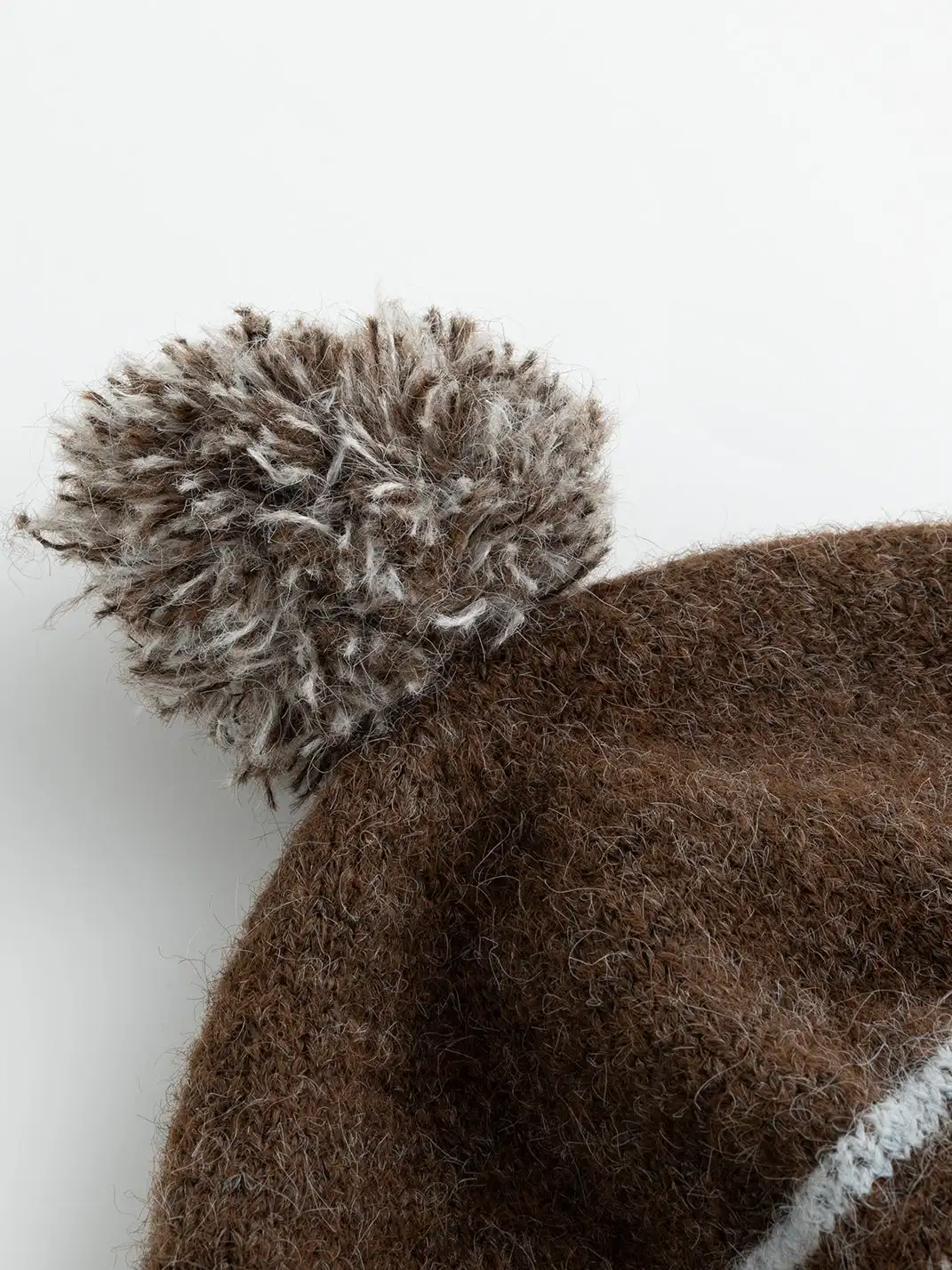 CestNous | Jacquard Knit Hat With Cord And Pom-Poms