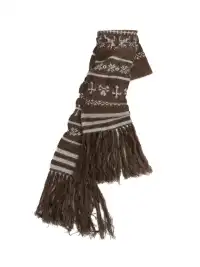 CestNous | Cross Fair Isle Tassel Jacquard Scarf