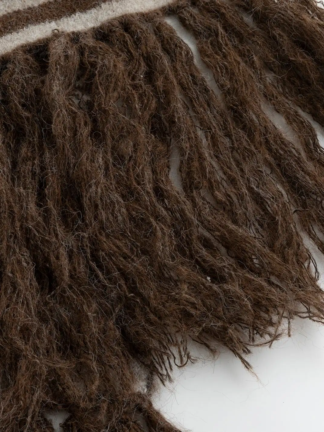 CestNous | Cross Fair Isle Tassel Jacquard Scarf