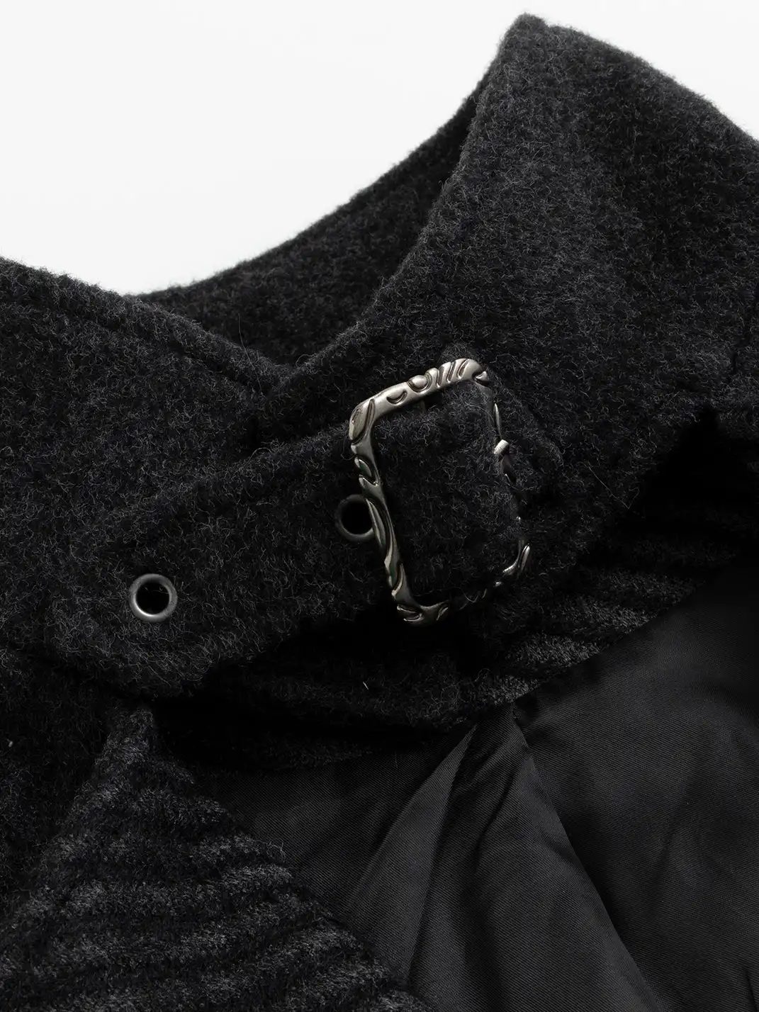 CestNous | Vest Layered Over A Double-Breasted Wool Coat