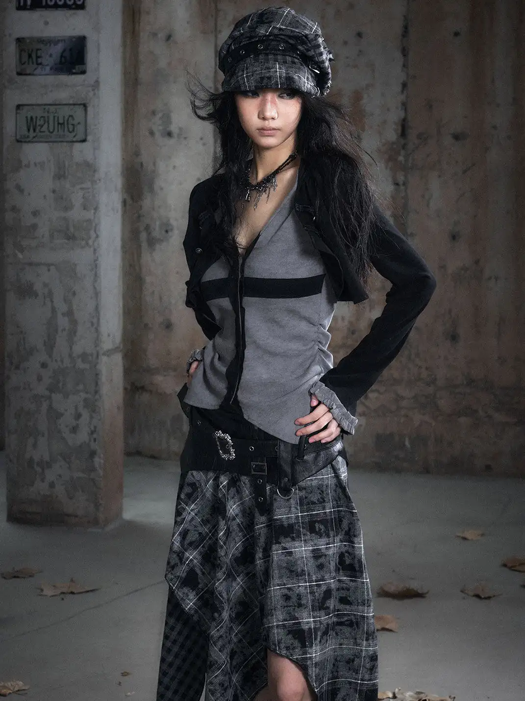 CestNous | Hooded Two-Piece Knit Cardigan