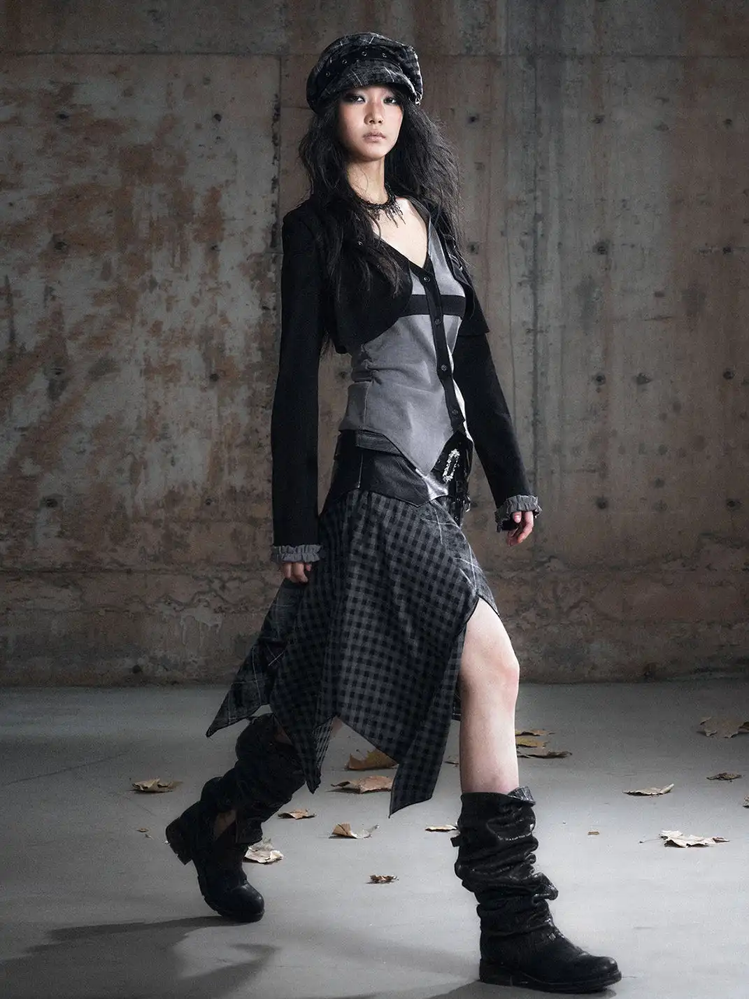 CestNous | Hooded Two-Piece Knit Cardigan