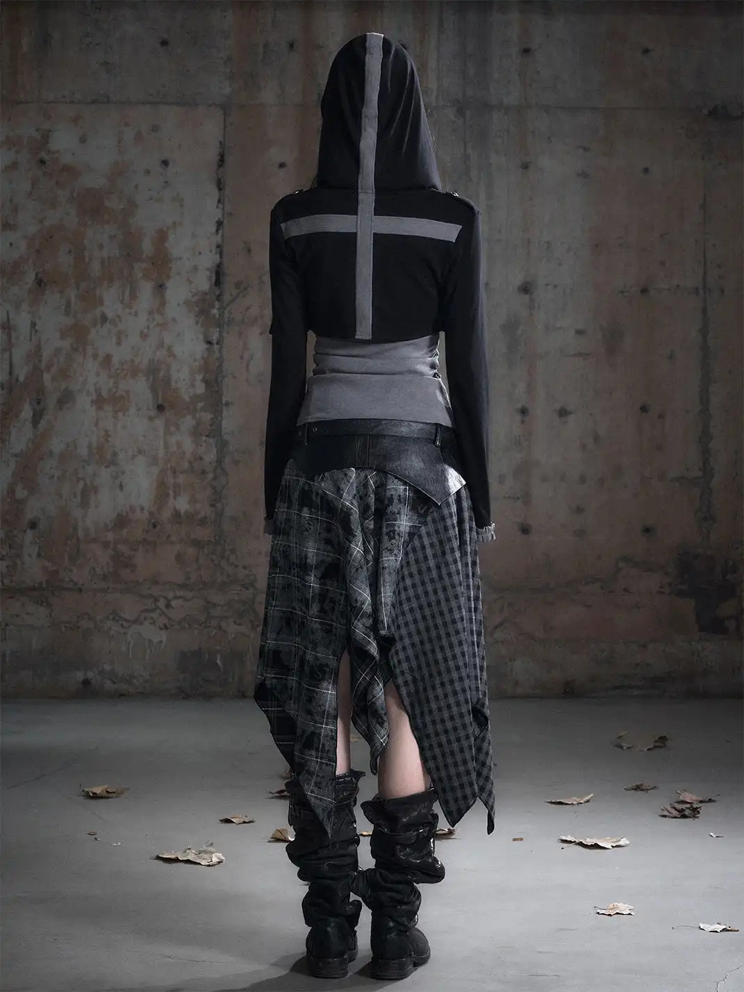 CestNous | Hooded Two-Piece Knit Cardigan