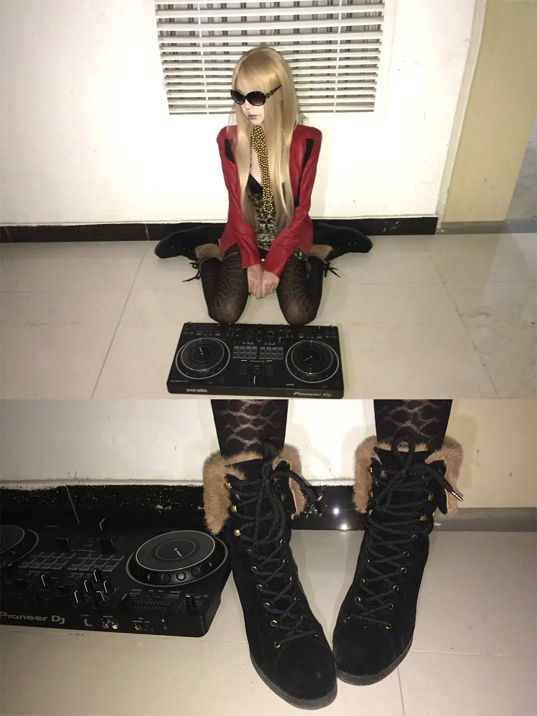 NONA | Suede Wedge Ankle Boots with Hidden Platform Heels
