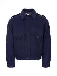 Esaias | Detachable Scarf Collar Wool Jacket
