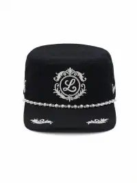 8LOME | Pearl-Embroidered Curved-Brim Baseball Cap