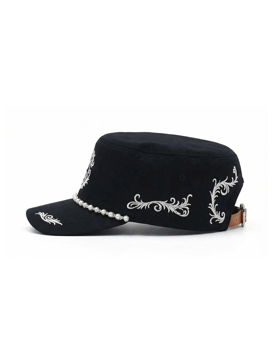 8LOME | Pearl-Embroidered Curved-Brim Baseball Cap | PSYLOS1