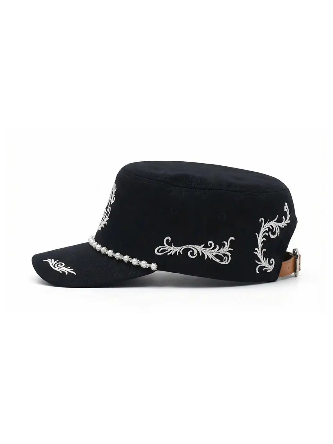 8LOME | Pearl-Embroidered Curved-Brim Baseball Cap