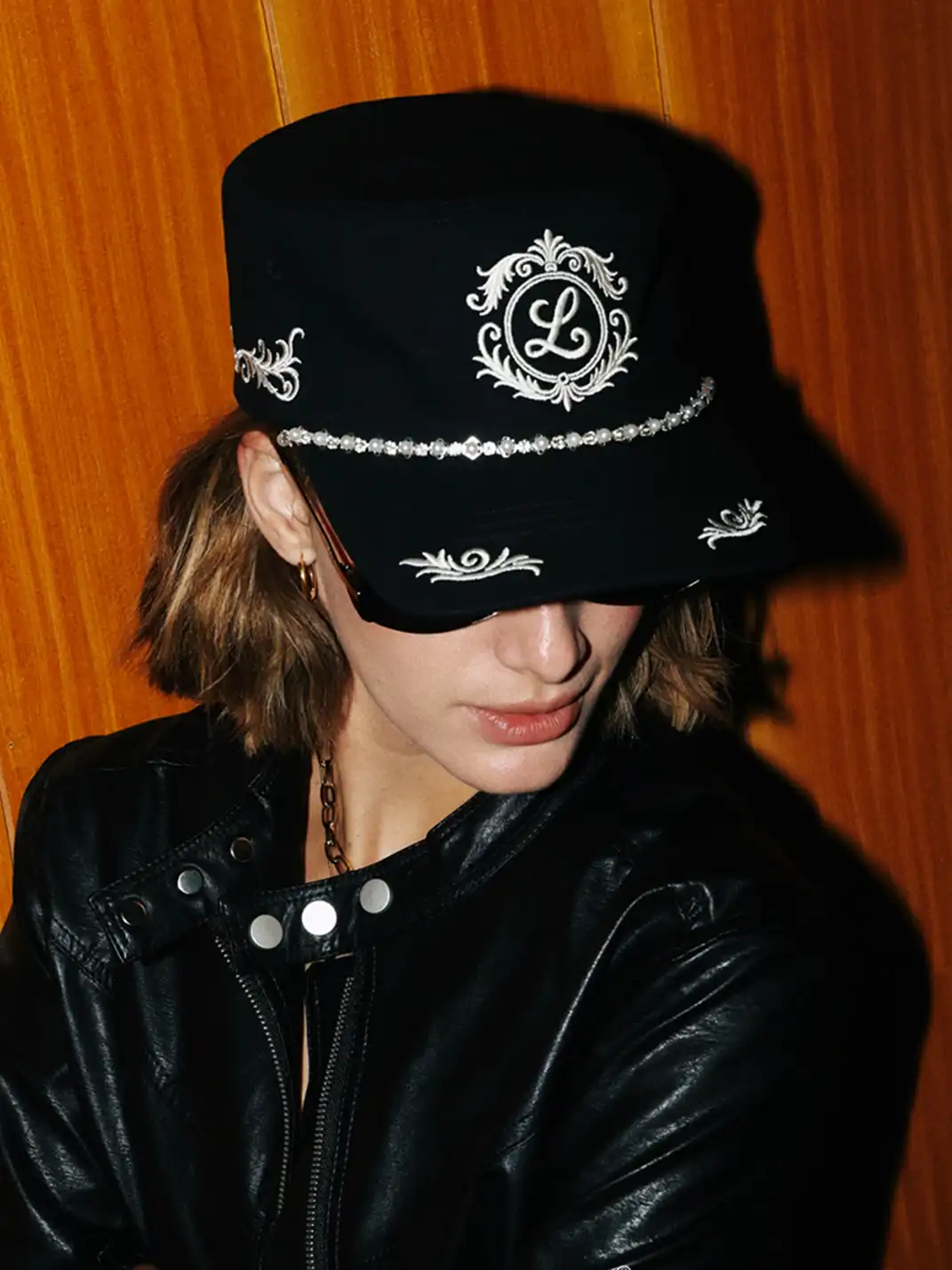 8LOME | Pearl-Embroidered Curved-Brim Baseball Cap