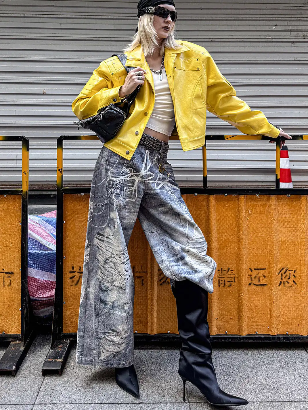 22 doodle | Digital Printed Jeans