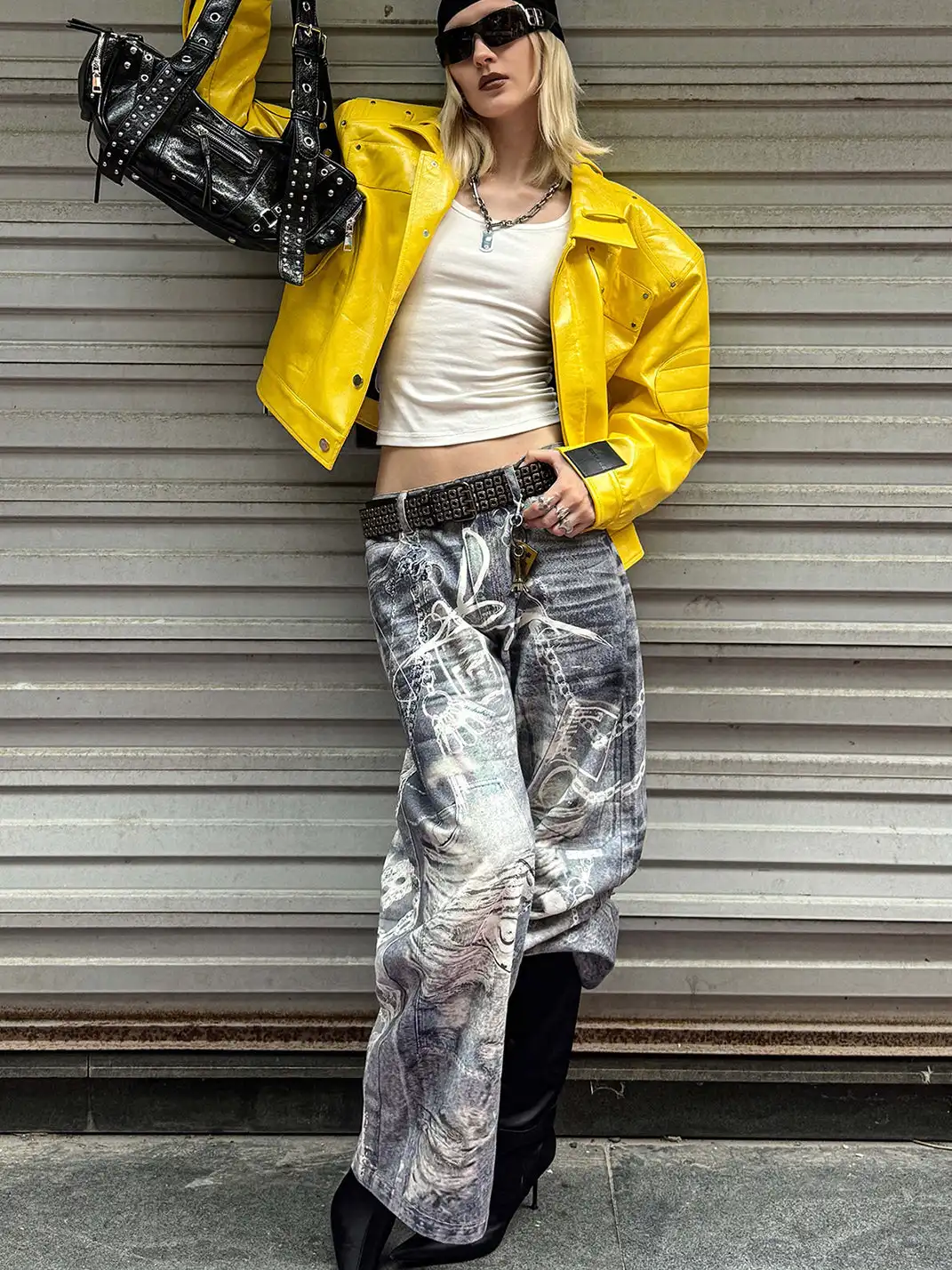 22 doodle | Digital Printed Jeans