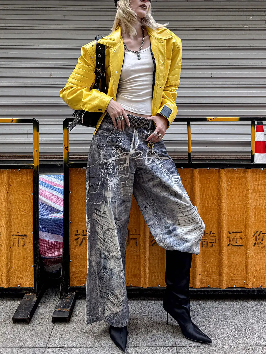 22 doodle | Digital Printed Jeans