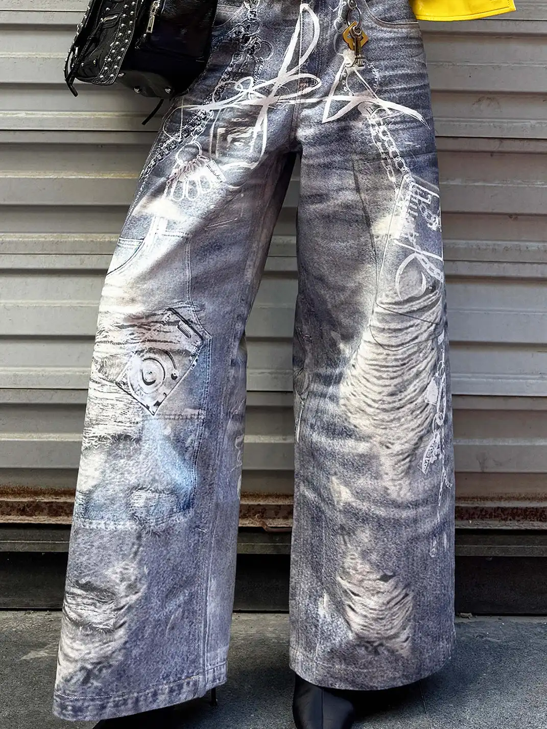 22 doodle | Digital Printed Jeans