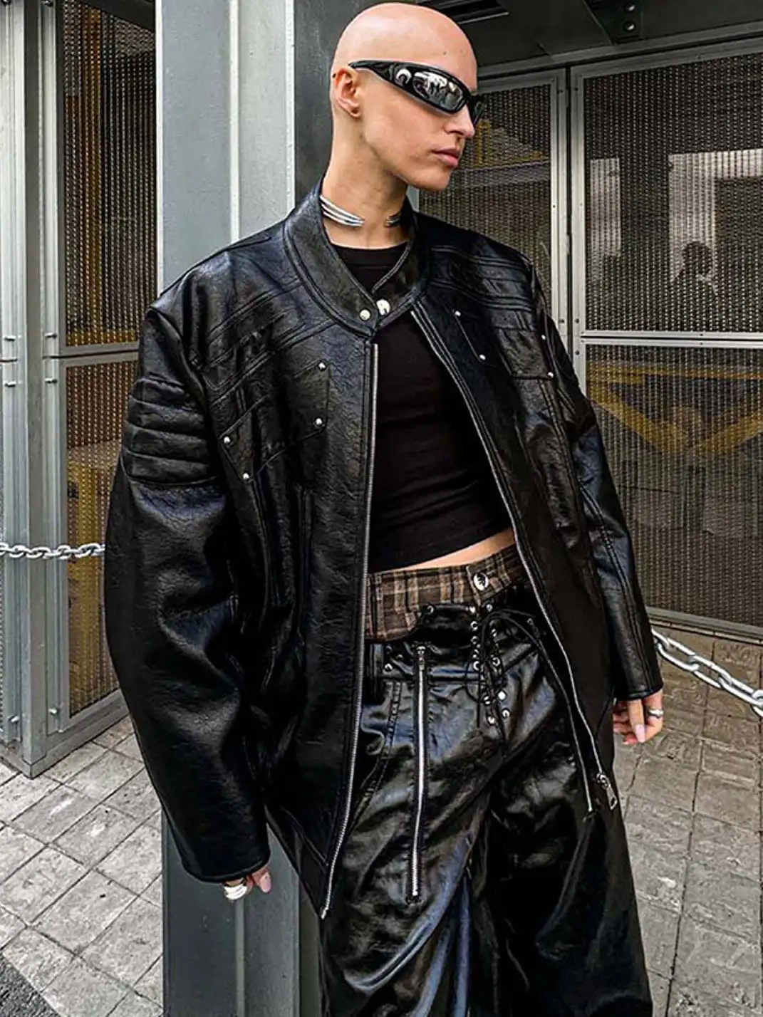 22 doodle | Riveted Motorcycle Leather Jacket