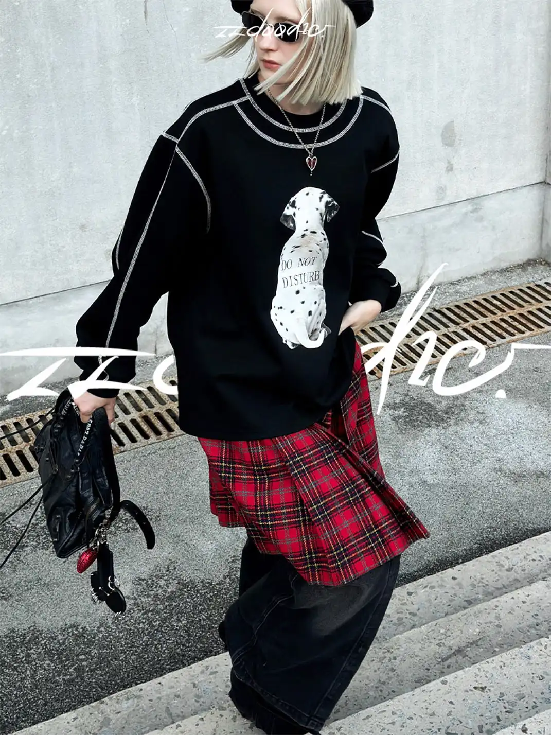 22 doodle | Dalmatian Long-Sleeved Sweatshirt