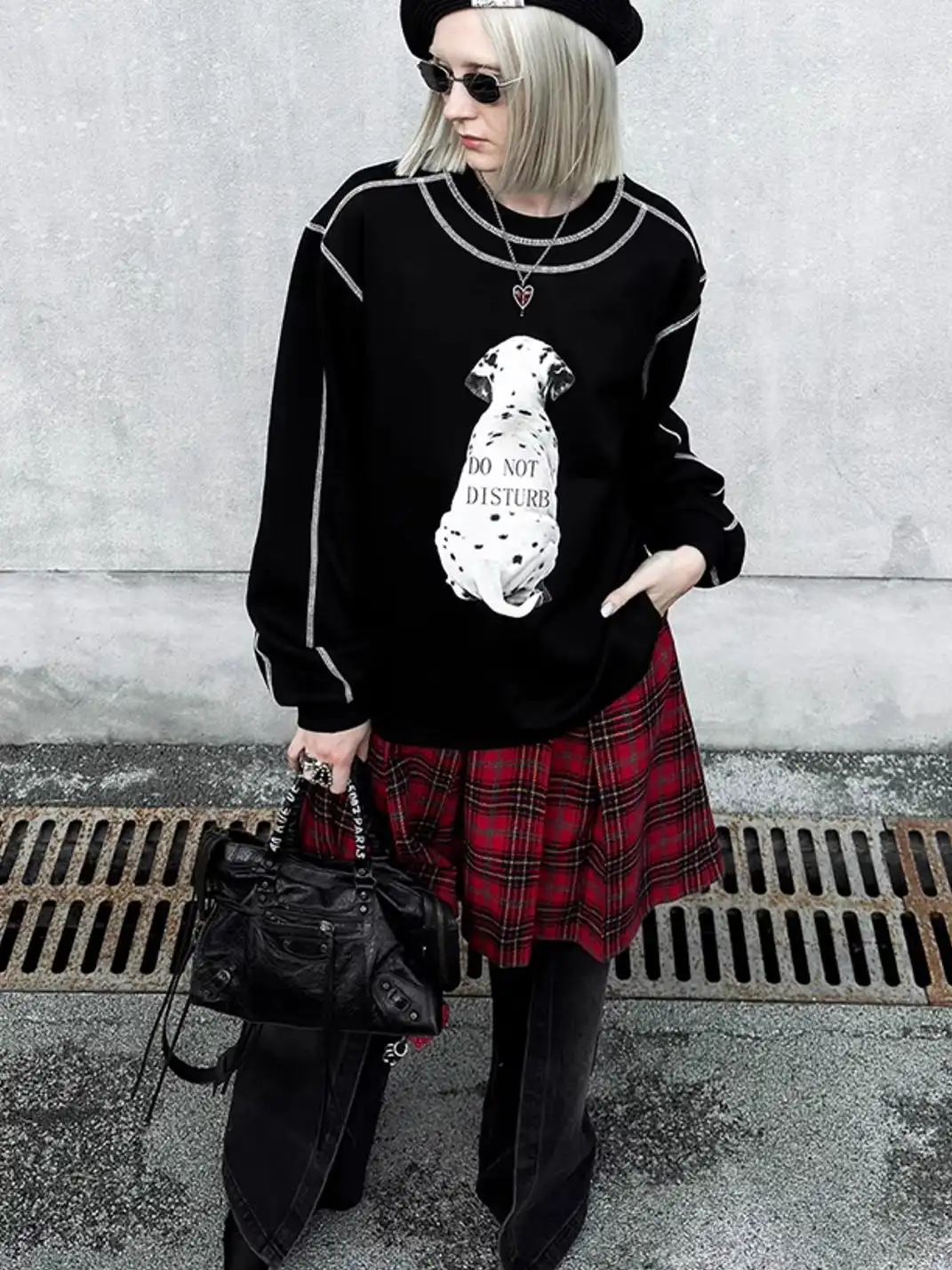 22 doodle | Dalmatian Long-Sleeved Sweatshirt