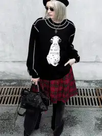 22 doodle | Dalmatian Long-Sleeved Sweatshirt