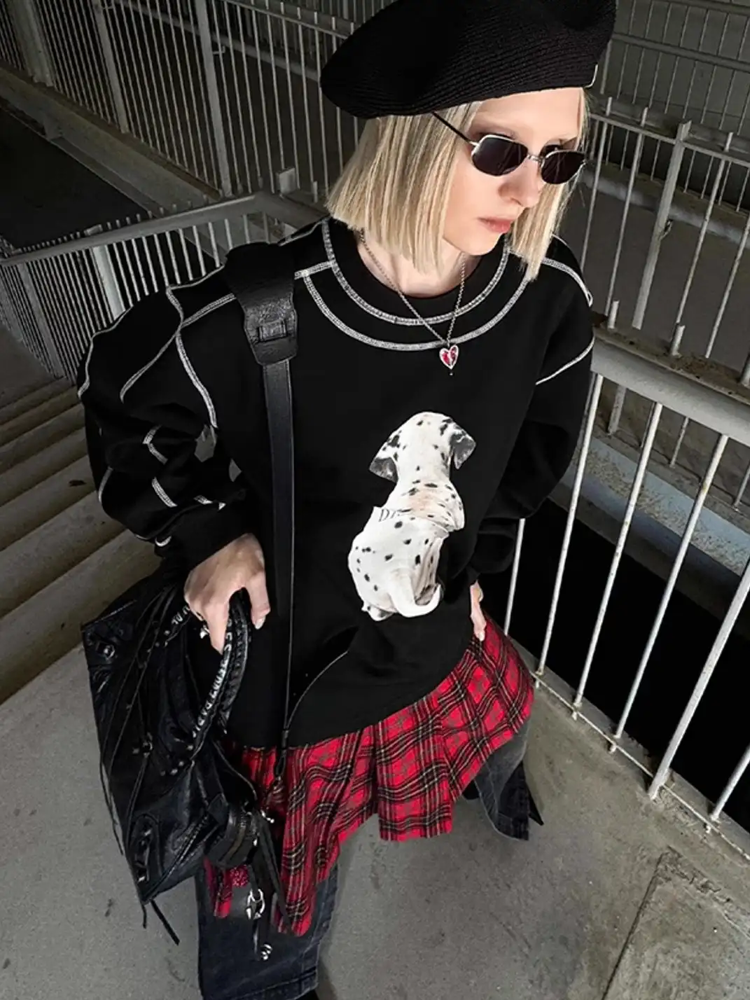 22 doodle | Dalmatian Long-Sleeved Sweatshirt