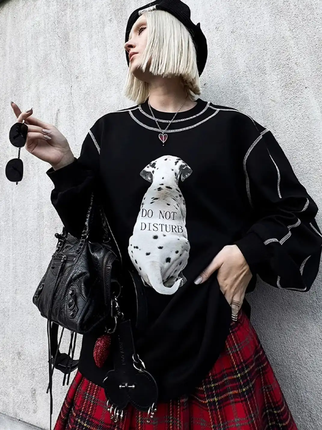 22 doodle | Dalmatian Long-Sleeved Sweatshirt