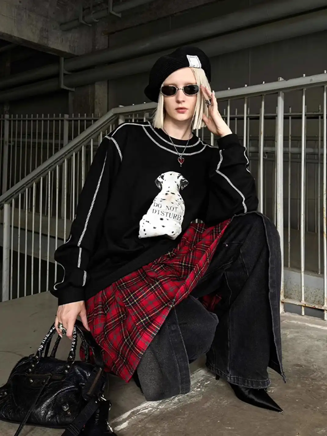 22 doodle | Dalmatian Long-Sleeved Sweatshirt