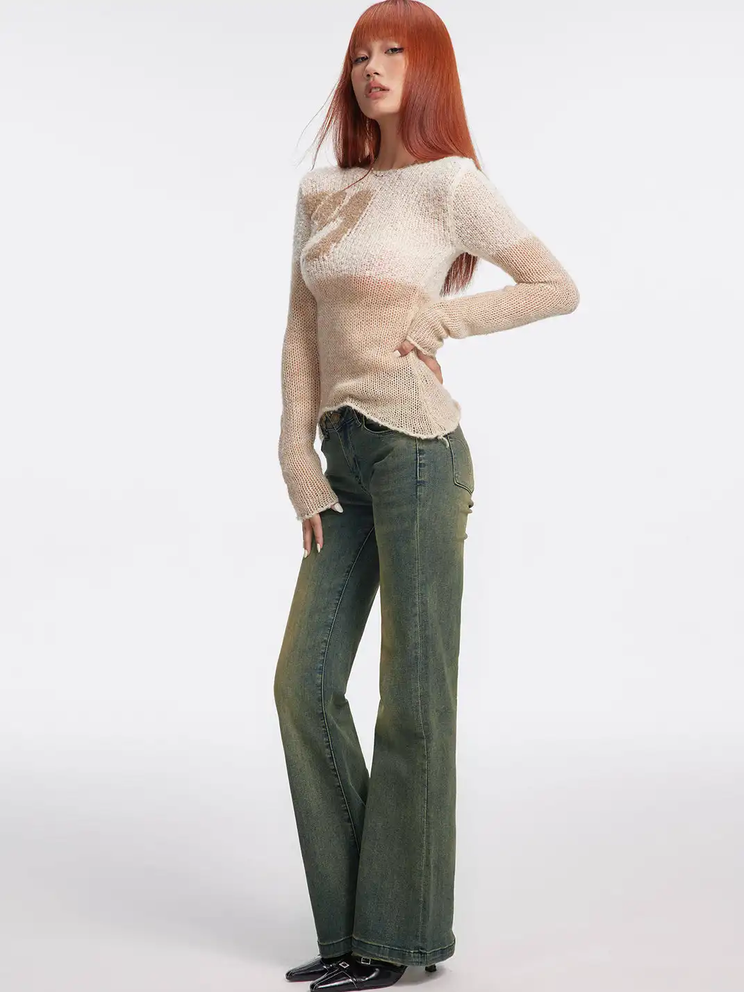 DeleteEX | Retro High-Stretch Low-Rise Jeans